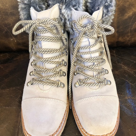 Sam Edelman “Bowen” Suede Faux Fur Boots 6 - Picture 5 of 6